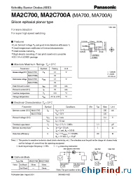 Datasheet MA2C700 manufacturer Panasonic